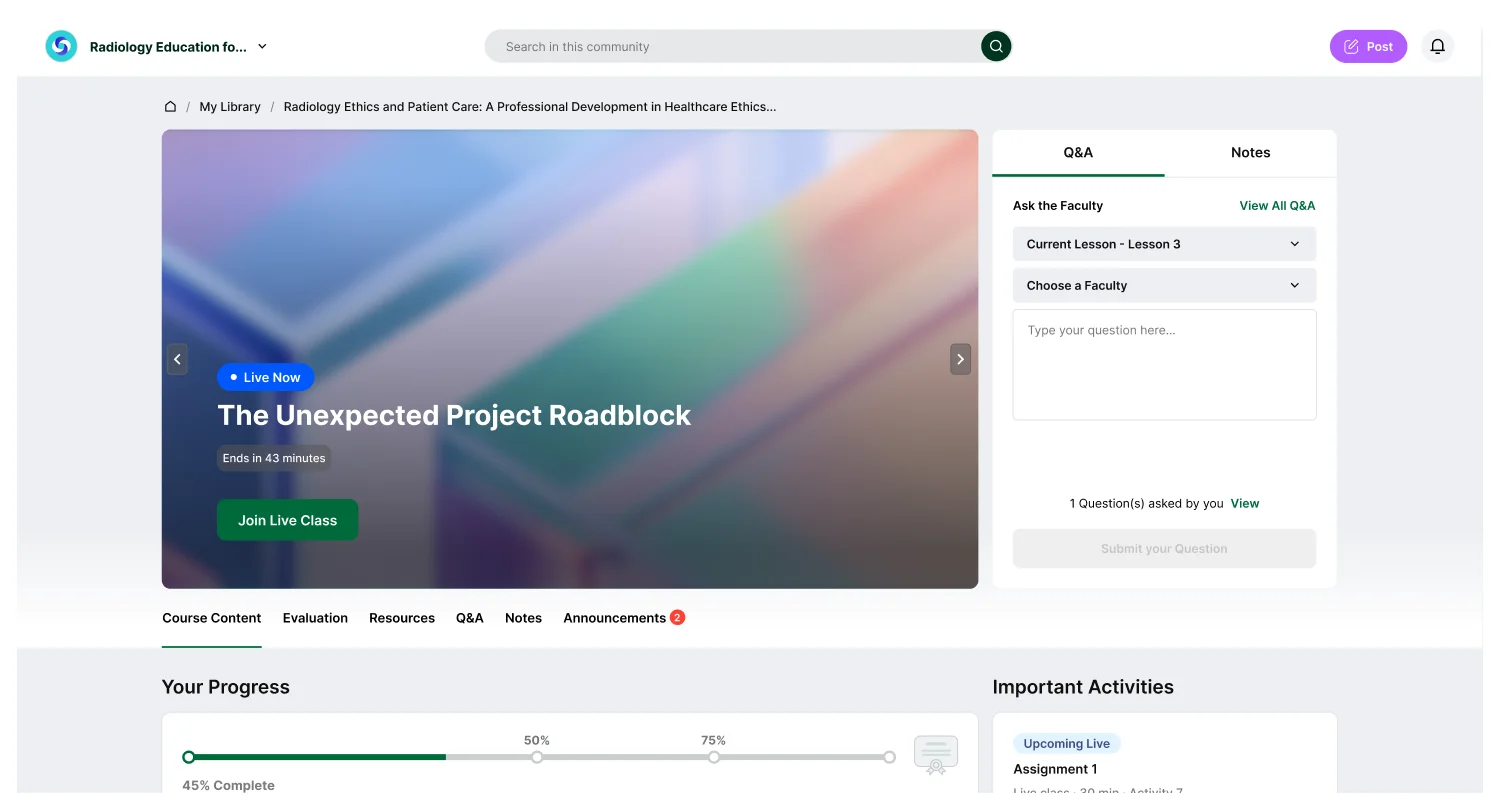 Communa Learning Management System